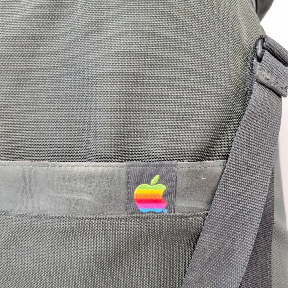 Apple Macintosh Carrying Bag Case Plus SE Classic Vintage Rainbow Logo Padded